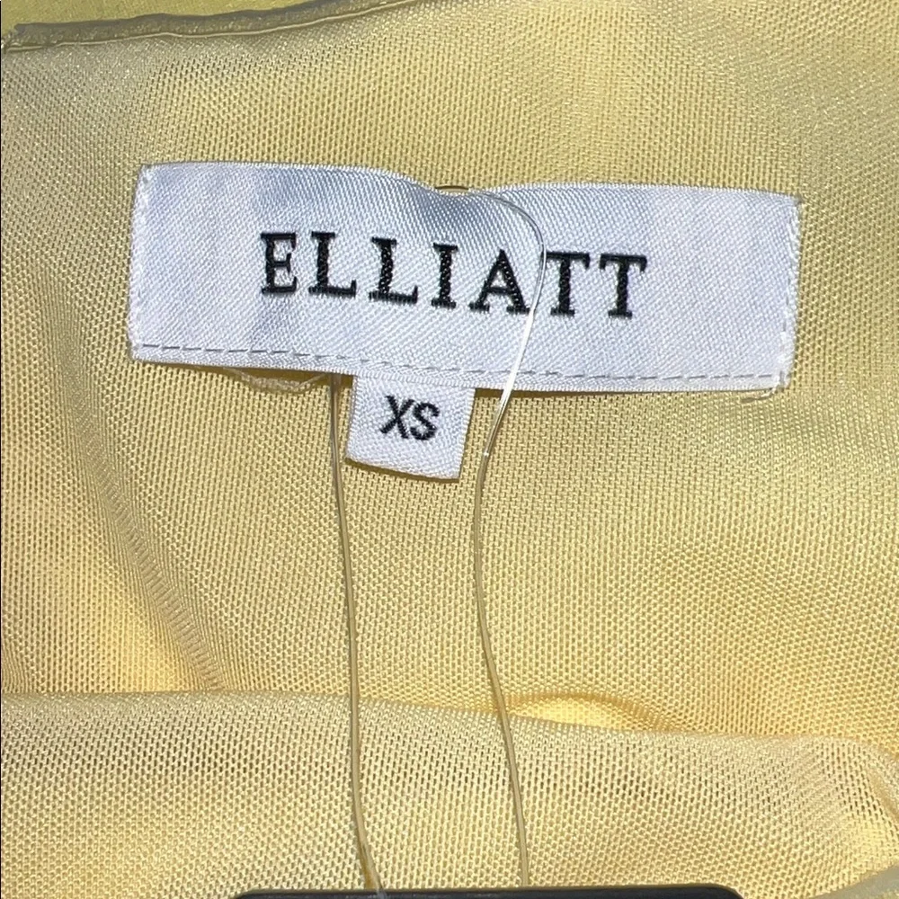 Elliatt Plateau Midi Dress Lemon Yellow Size XS NWT